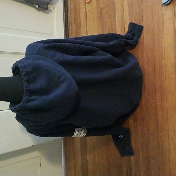 Yale, Champion, zippered, hooded, heavyweight sweatshirt, size XL, navy blue - Picture 3 of 6